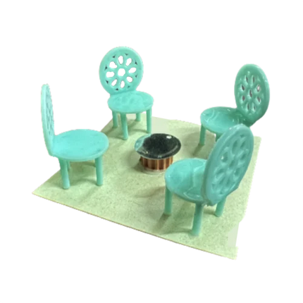 Juego De Sala Comedor Miniatura x5 Para Maquetas | El Trebol