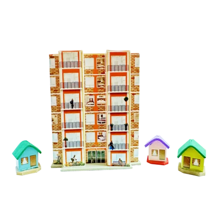 Kit De Ciudad Miniatura x4 Para Maquetas | El Trebol