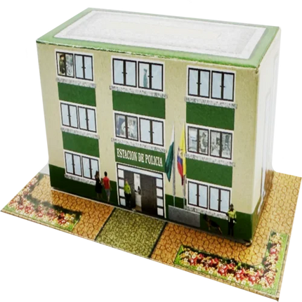 Estación De Policía Miniatura Para Maquetas | El Trebol