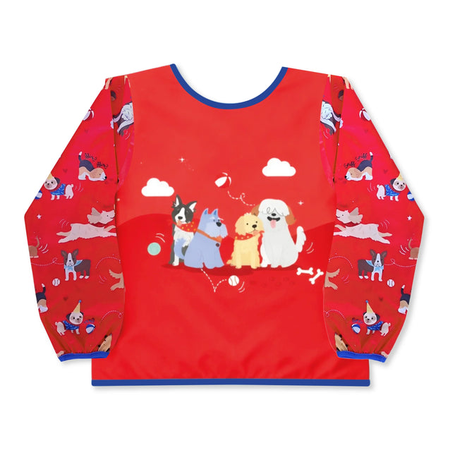Delantal Infantil Con Mangas Perritos | La Pequeña Galería
