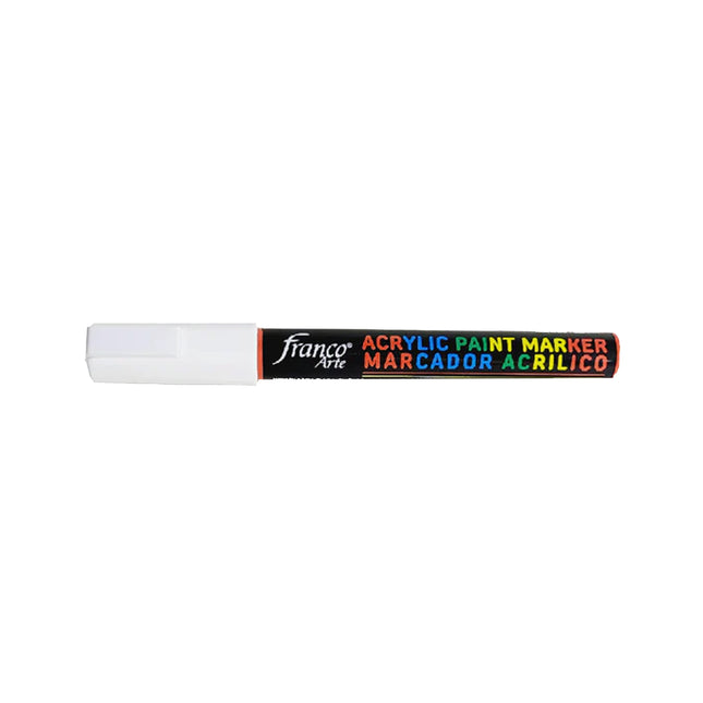 Marcador Acrílico Blanco Franco Arte