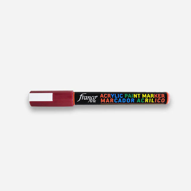 Marcador Acrílico Rojo Oscuro Franco Arte