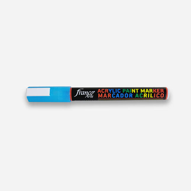 Marcador Acrílico Azul Metalizado Franco Arte
