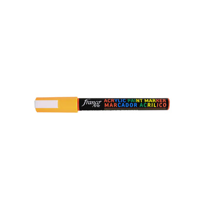 Marcador Acrílico Fluorescente Naranja Franco Arte