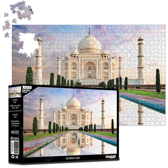 Rompecabezas 1000 Piezas Taj Mahal India Ingenio Destreza