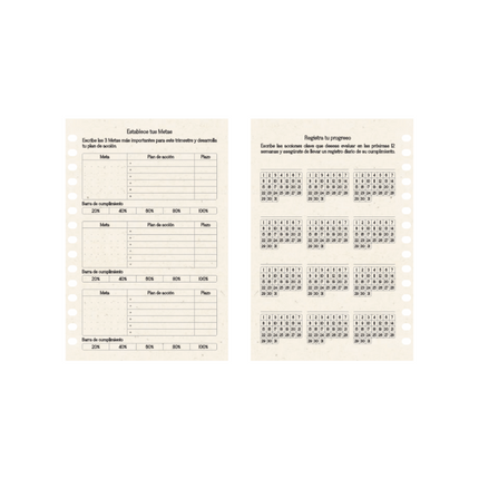 Planeador Diario En Madera A Color Floral Dekho