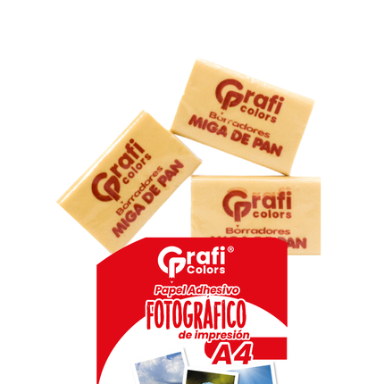 Borrador Grafi Colors Miga De Pan Amarillo X3