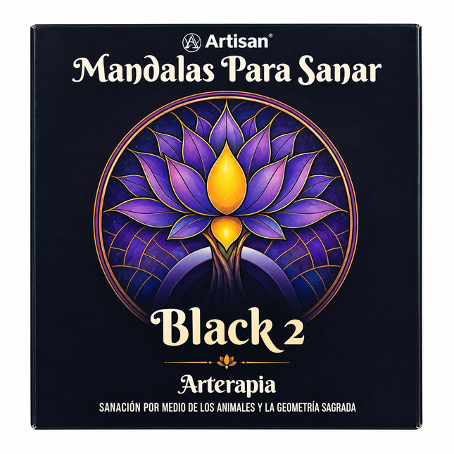 Mandala Black #2 + Plumones Metalizados
