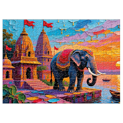 Rompecabezas Puzzle In Puzzle 300 Piezas Elefante Hindú | Ingenio Destreza
