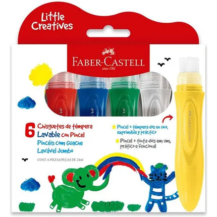 Temperas Lavables x6 Faber Castell