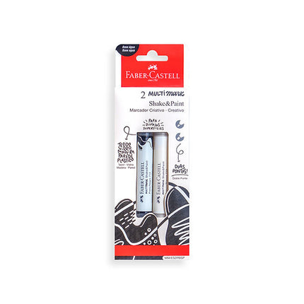 Marcador Acrilico Shake And Paint Blanco Y Negro X 2