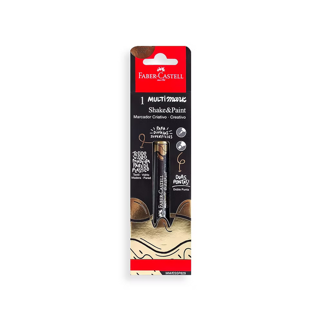 Marcador Acrílico Shake and Paint Metálico Faber Castell