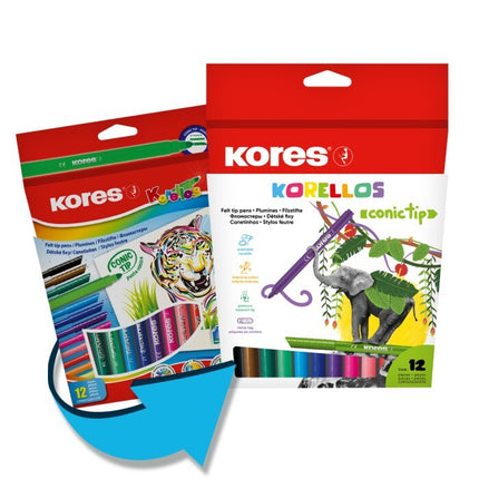 Plumones Kores Korello x12
