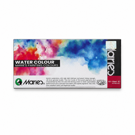 Estuche Acuarelas 12ml x 12 | Maries