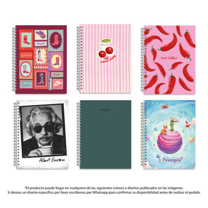 Cuaderno Argollado 1 Materia Rayado Mediano SOS